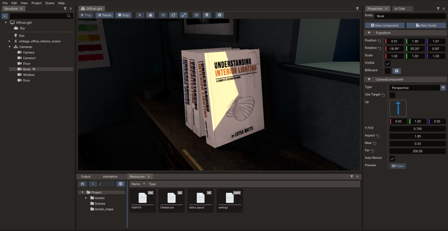 Customizable editor panel layout